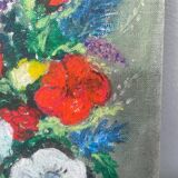 Tableau bouquet de fleurs peinture