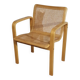 Chaise d'appoint en bois de hêtre et sangles par Olivo Pietro, Italie, années 1970