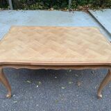 Table à manger Louis XV extensible XXème rénovée en chêne massif 245cm