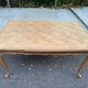 Louis XV extendable dining table, 20th century, renovated in solid oak, 245cm