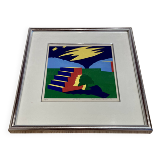 Lithograph "BENT KARL JAKOBSEN".