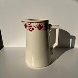 Large pitcher Badonviller red flowers