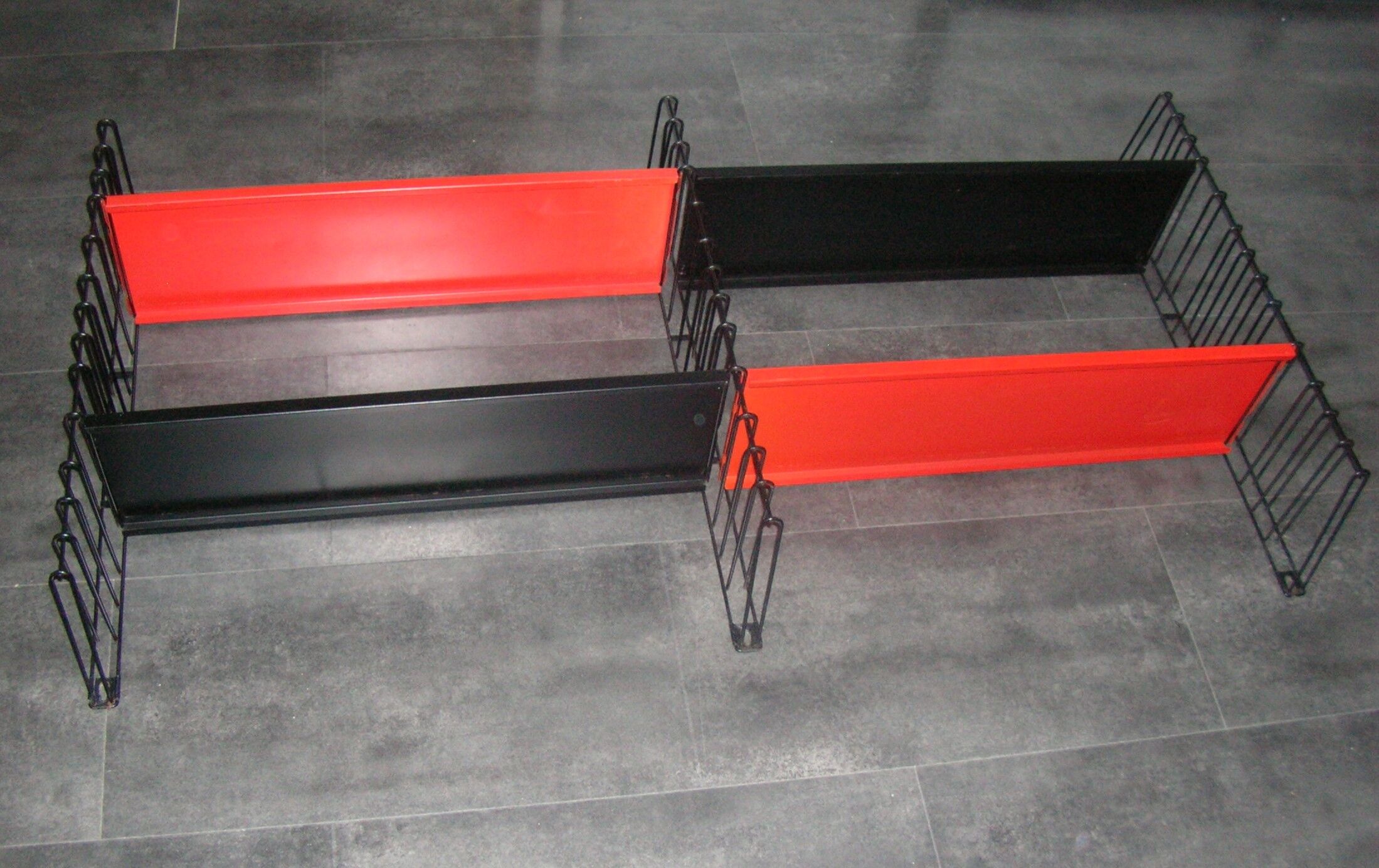 Tomado double-width wall shelf