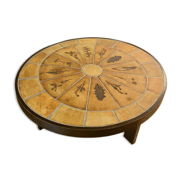 Oval coffee table Roger Capron