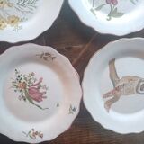 Ceramic plates. 70s/80s Work inspired by the 16th and 17th centuries.