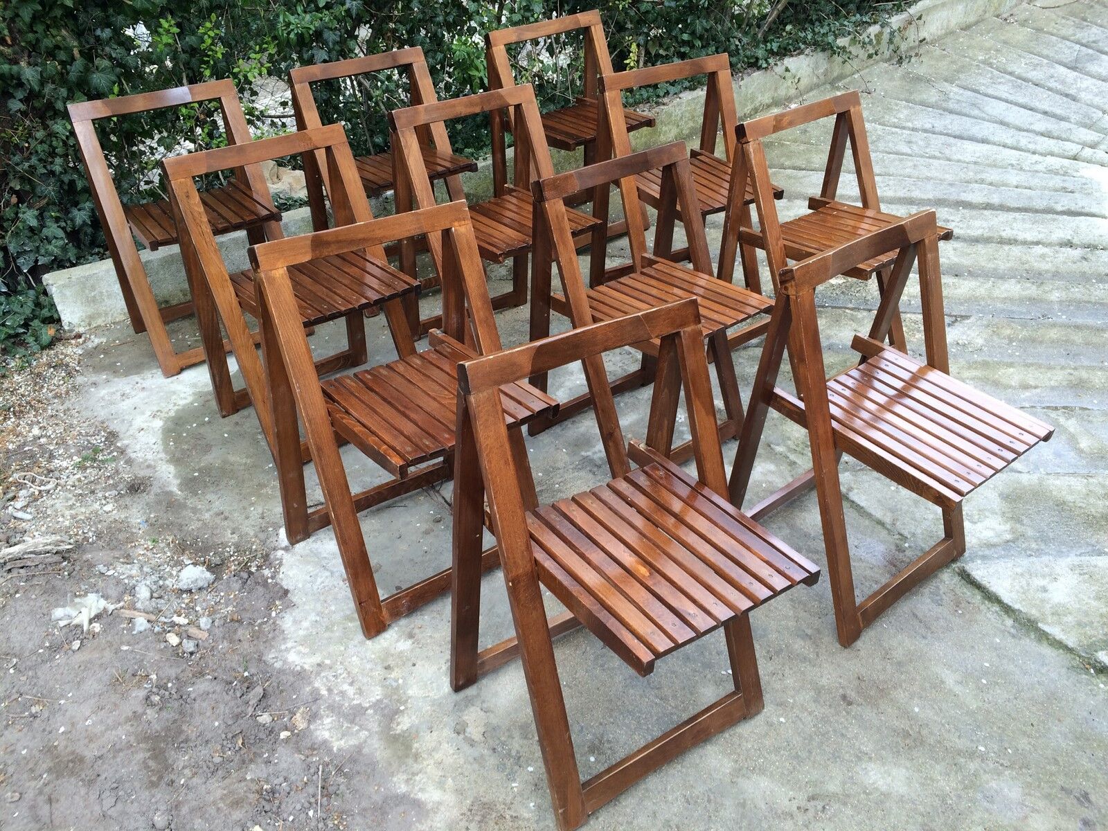 Chaise pliante d'Aldo Jacober pour Bazzani 1966 design italien  Selency