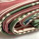 Nappe, patchwork vert/rose/bleu