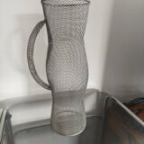 Vintage metal mesh decorative pitcher