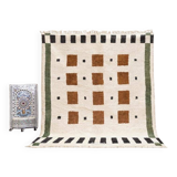 Handmade pure wool rug, traditional size 200 x 300 cm.