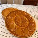 Lot de 6 superbes assiettes + 1 plateau