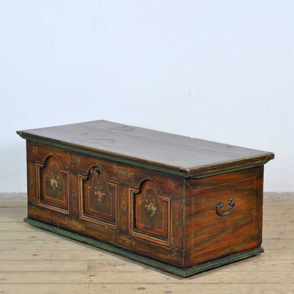 Coffre de mariée d'art populaire, 1826