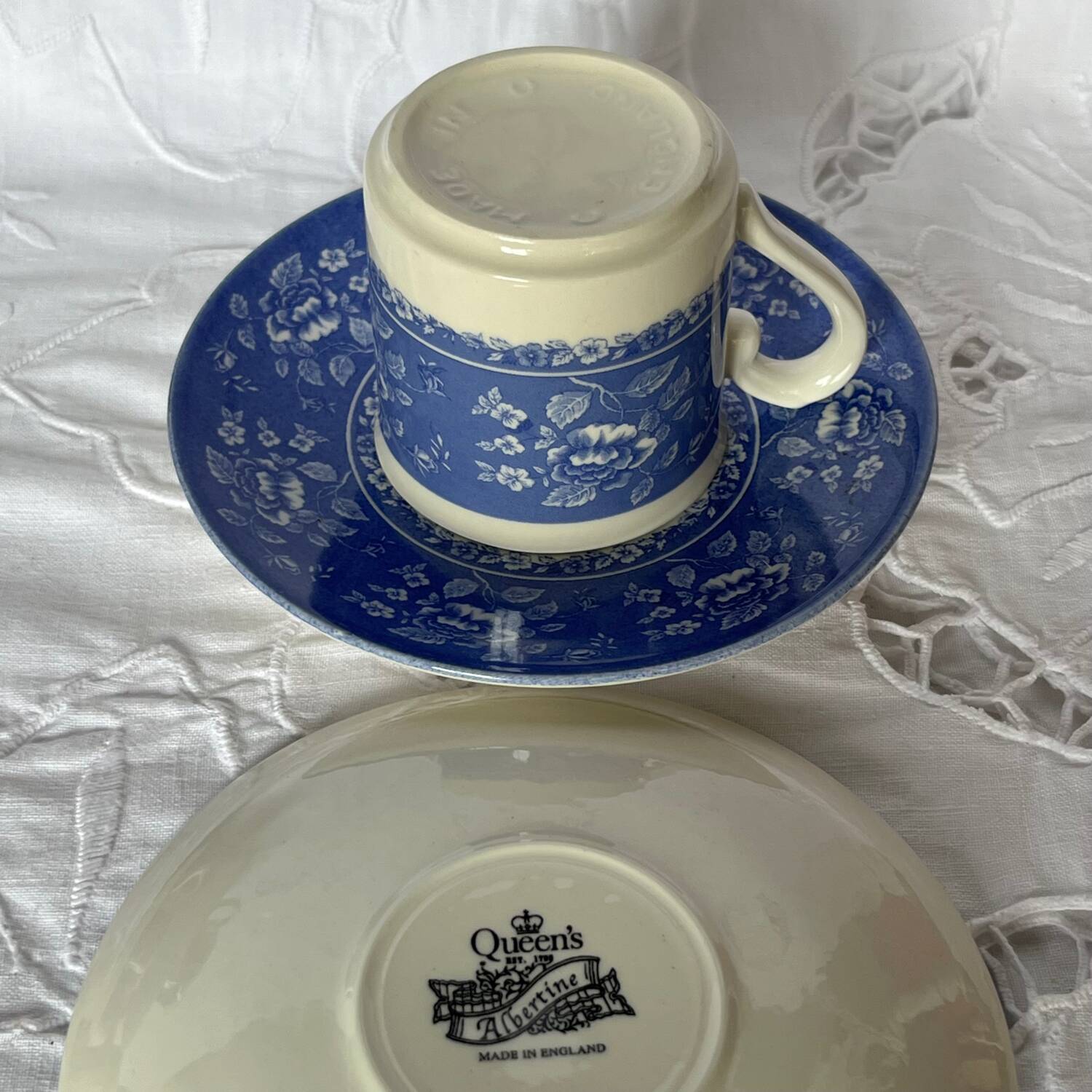6 tasses à café en porcelaine anglaise