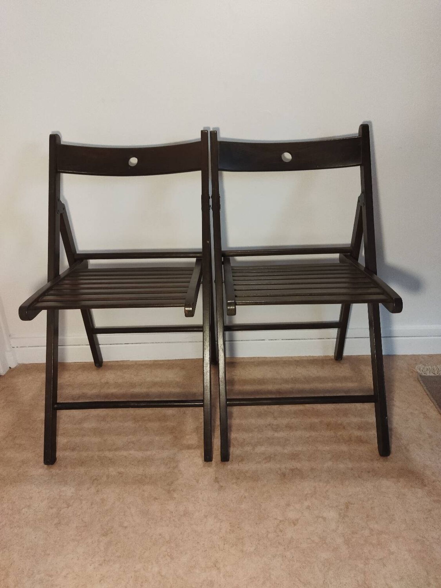 Pair of folding chairs