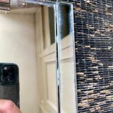 Mirrored top and silver metal handles