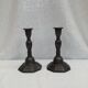 Pair of vintage stamped brass candlesticks