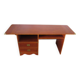 Elegant functional Gautier desk-Large flap top-2 drawers-Sliding shelf-90s