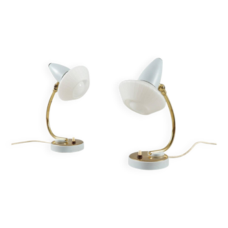 Mid-century table lamps, France, 1960s.