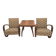 Fauteuils Halabala H 269 et table araignée, Tchécoslovaquie