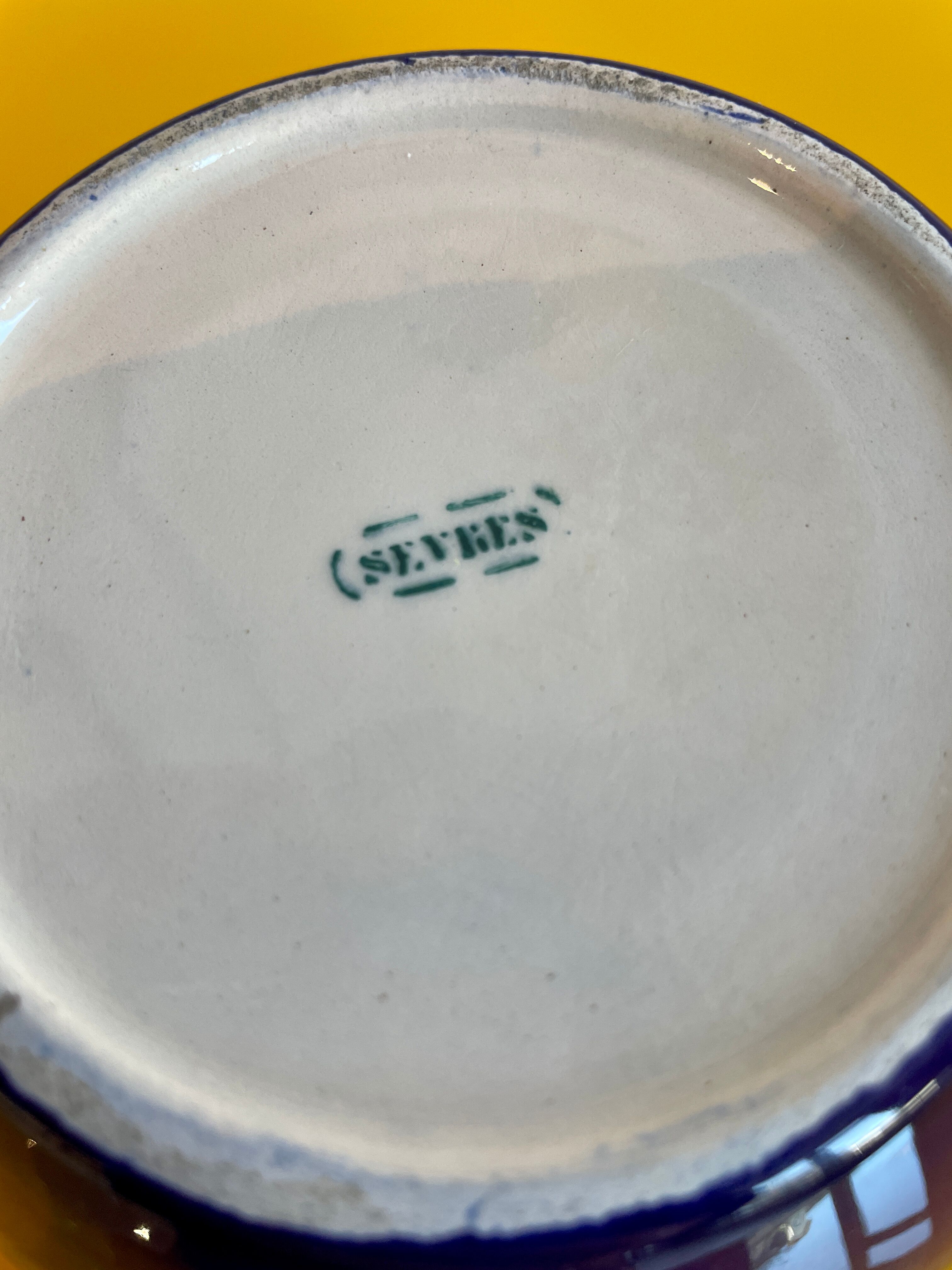 Empty cup pocket in porcelain of Sevres