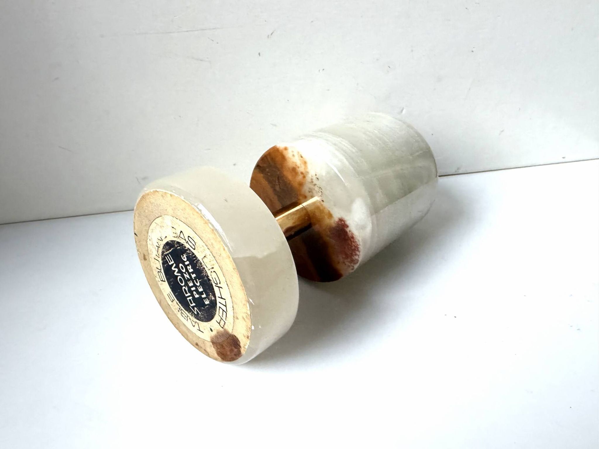 Vintage SAROME Japan Marble Onyx Table Lighter