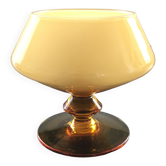 Coupe en opaline ambre