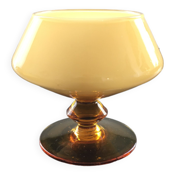 Amber opaline cup