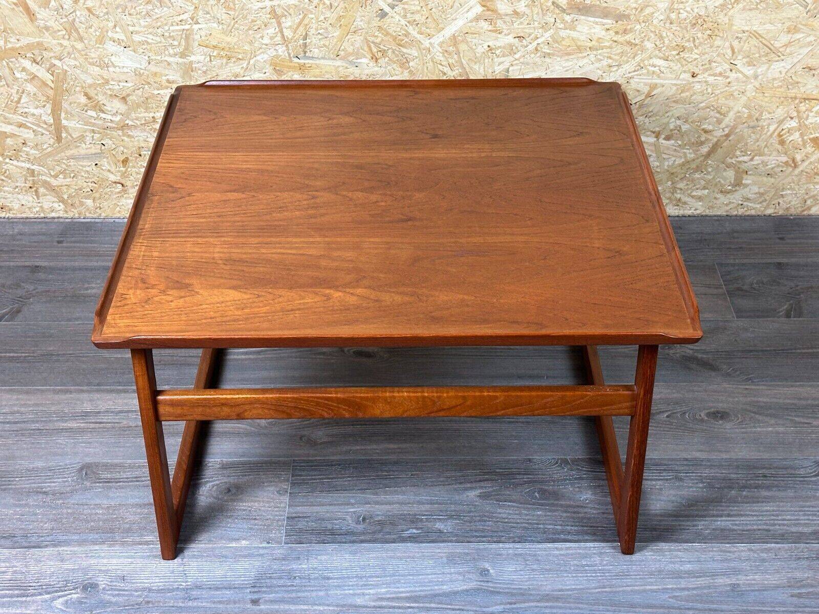 60s 70s teak coffee table Kubus by Jalk Vodder Andersen for Dyrlund Denmark