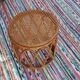 Stool vintage rattan