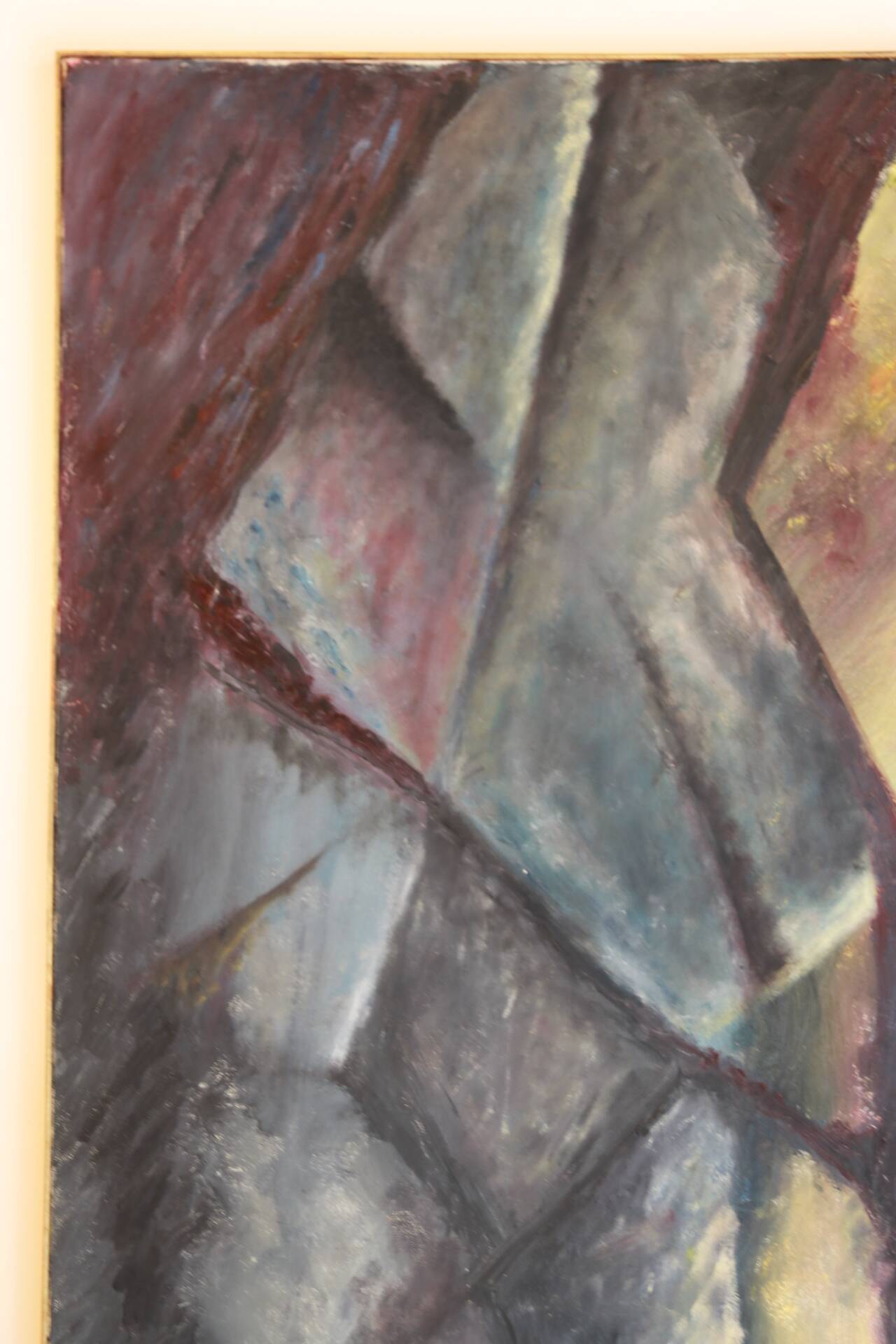 Large abstract art painting, 1970