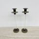 Set of 2 Caravell lucite candle sticks, 1970’s