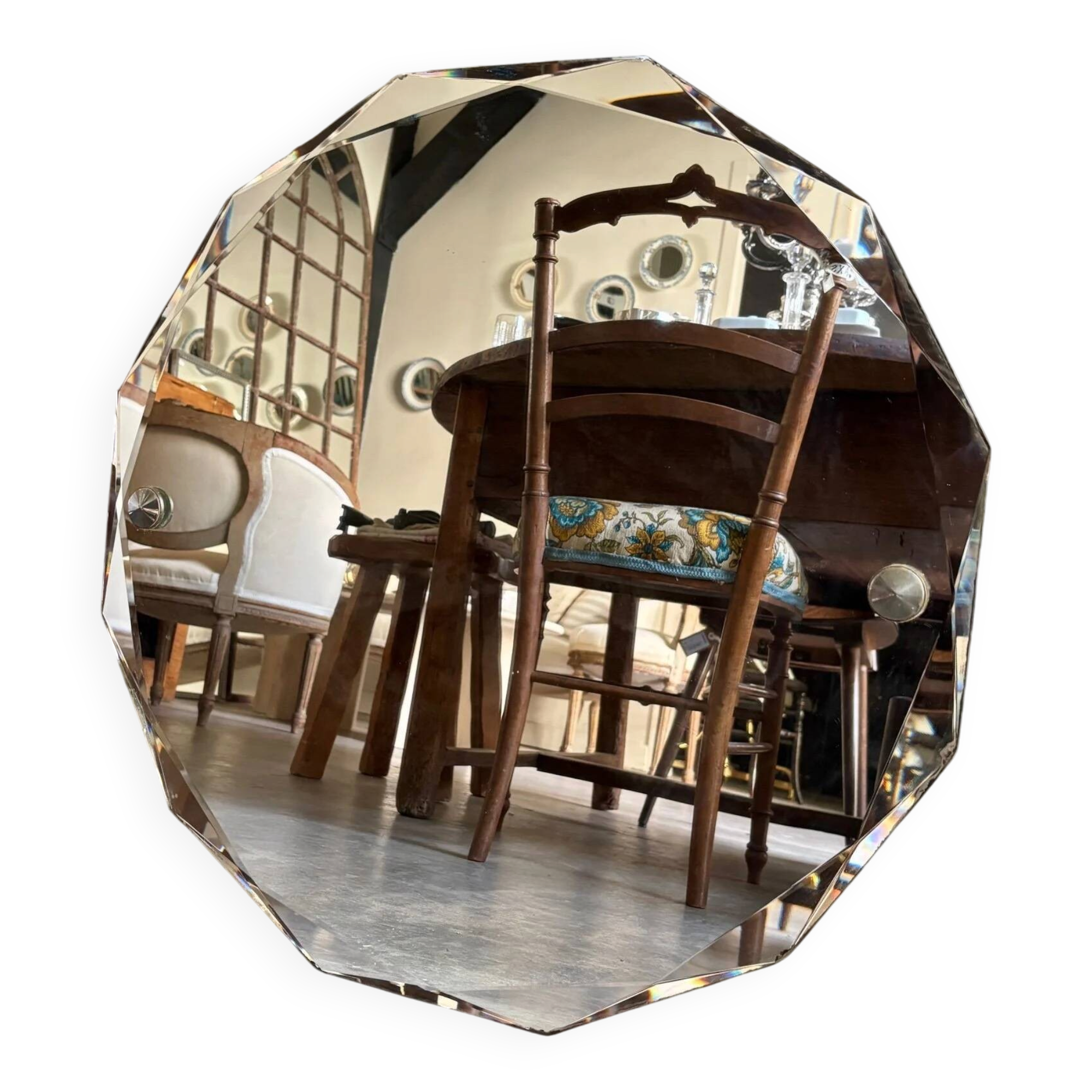 Miroir dodécagonal biseauté ⌀ 60 cm