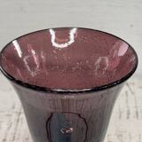 Set of 2 Large Glasses H 20.5 cm - Biot Style - Blown Glass