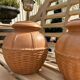 Pair of vintage terracotta lamps from the 1970s