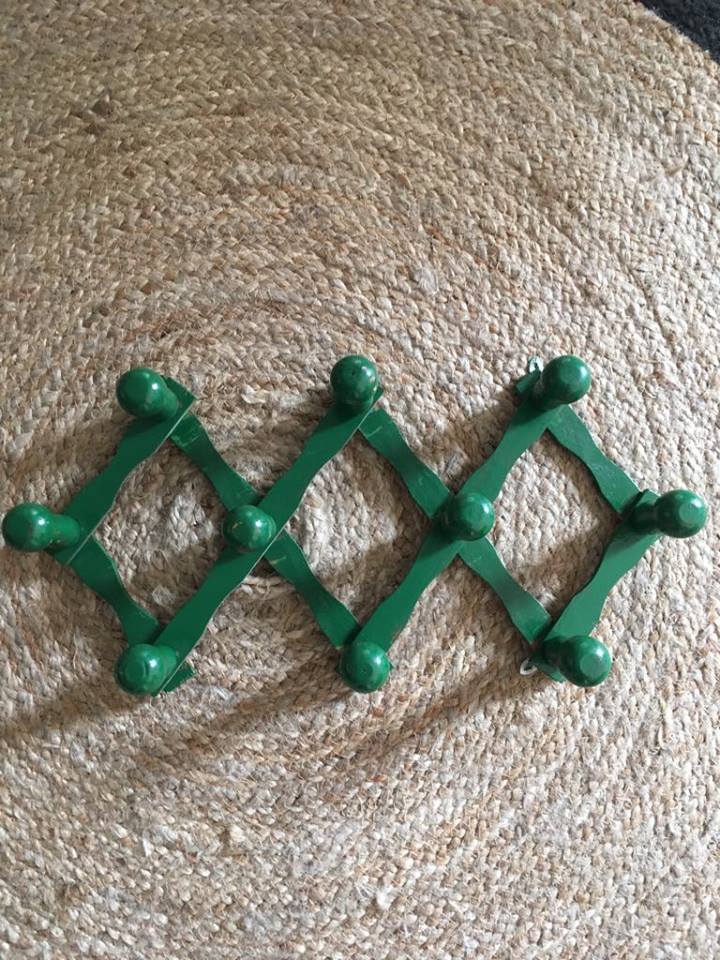 Folding coat rack wooden vintage