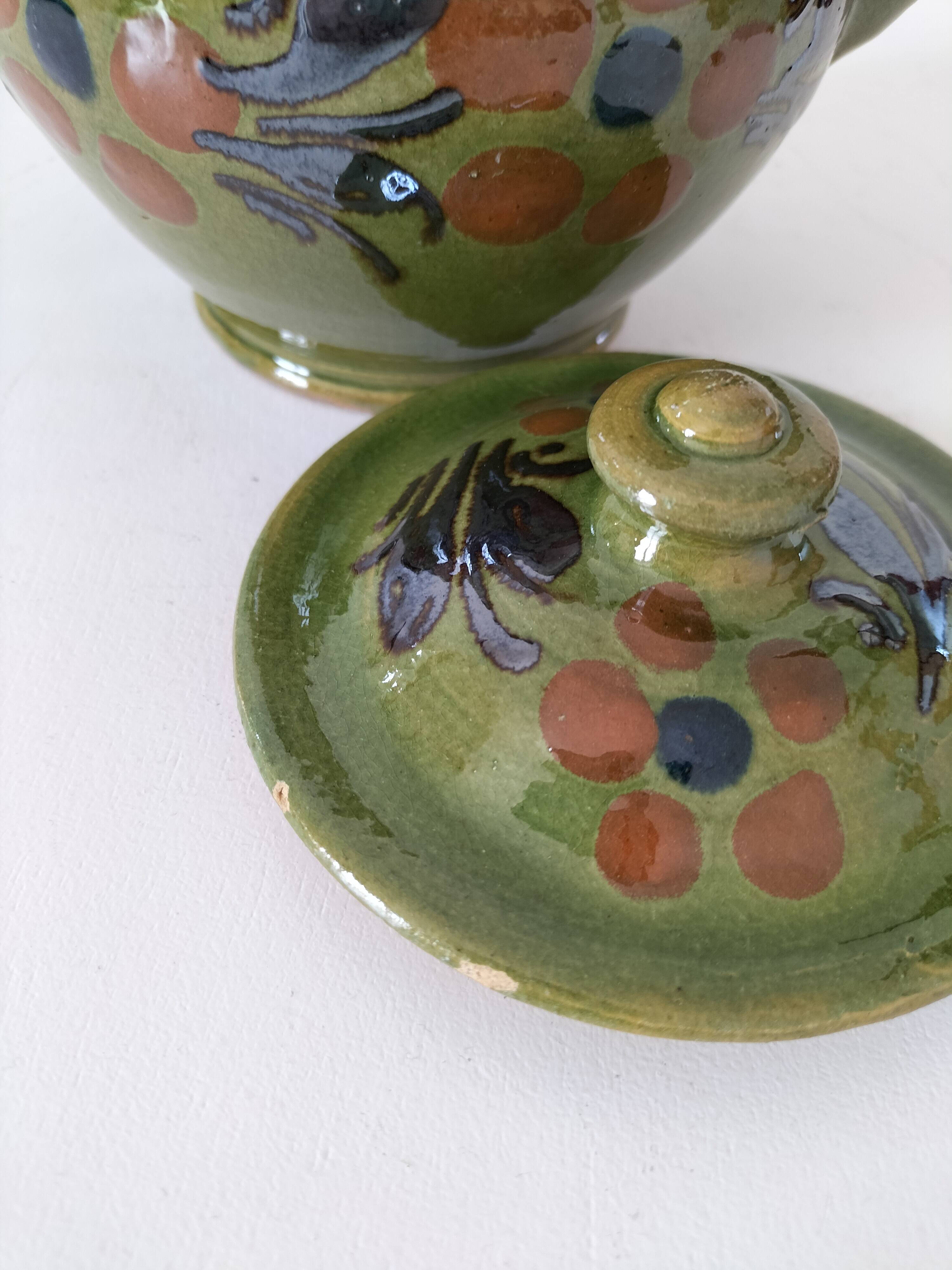 Vintage glazed stoneware jug