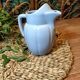 Vintage Lavender Blue Ceramic Pitcher