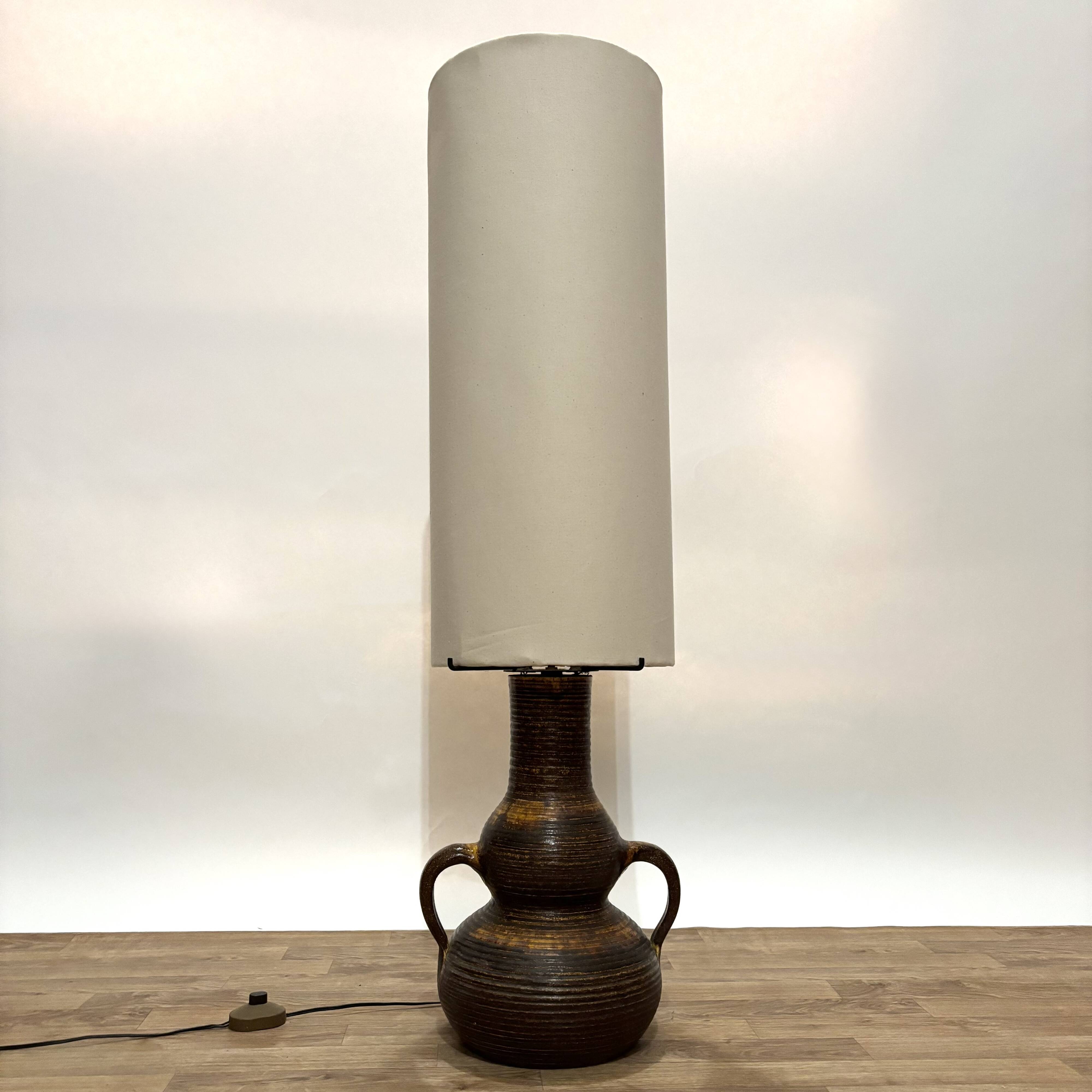 70s Accolay ceramic floor lamp