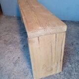 Bench 120 cm old solid wood with patina