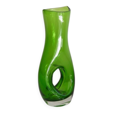Vase italien en verre 1970