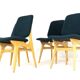 Ensemble de 4 chaises dans le style d'Arne Hovmand olsen 'Bergen'