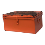 Chest trunk canteen metal orange