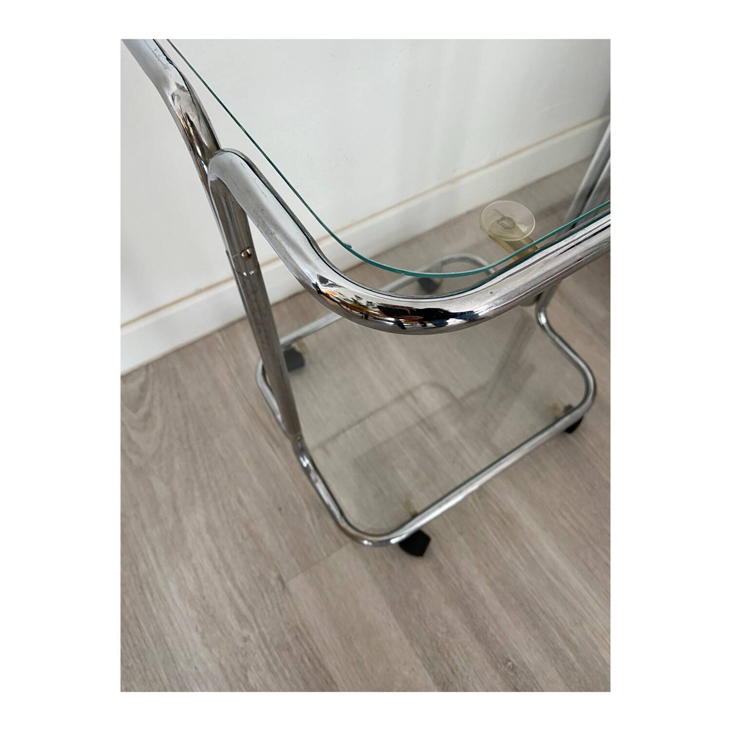 Vintage trolley on wheels