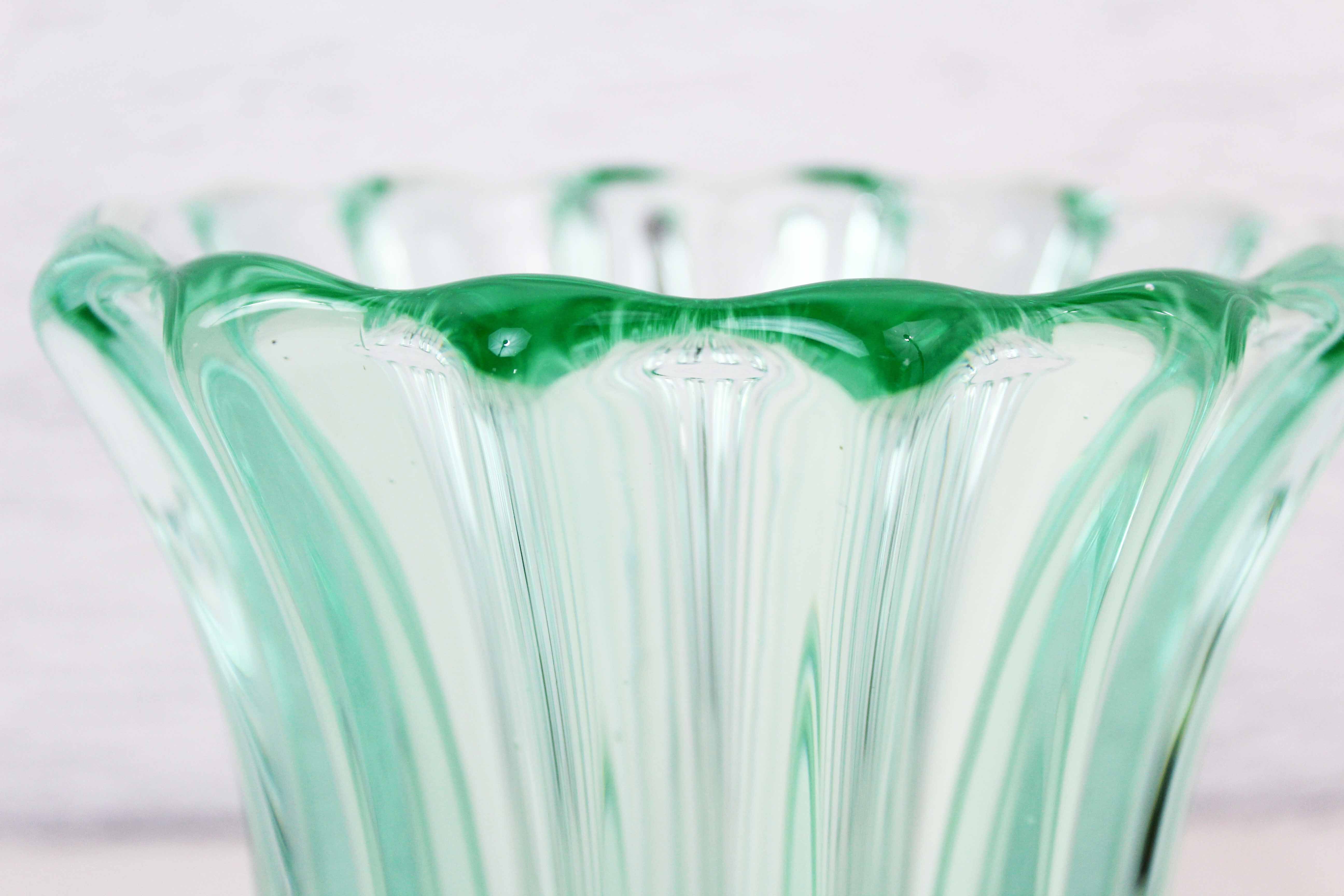 Art deco glass vase