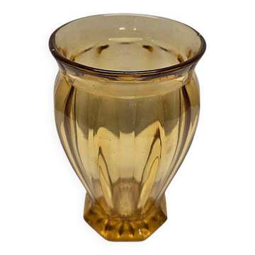 Yellow vintage vase