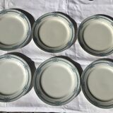 6 Flat Plates Iron Earth Carina U&C Sarreguemines (4lots)