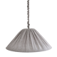 Suspension en lin et coton plissé "Malala" fines rayures classic grey