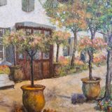 Tableau Villa Provençale daté 1934