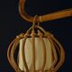 Vintage rattan wall lamp 60s