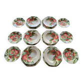 Service Assiettes Pontesa Spain  décor fruits  (18 pièces)