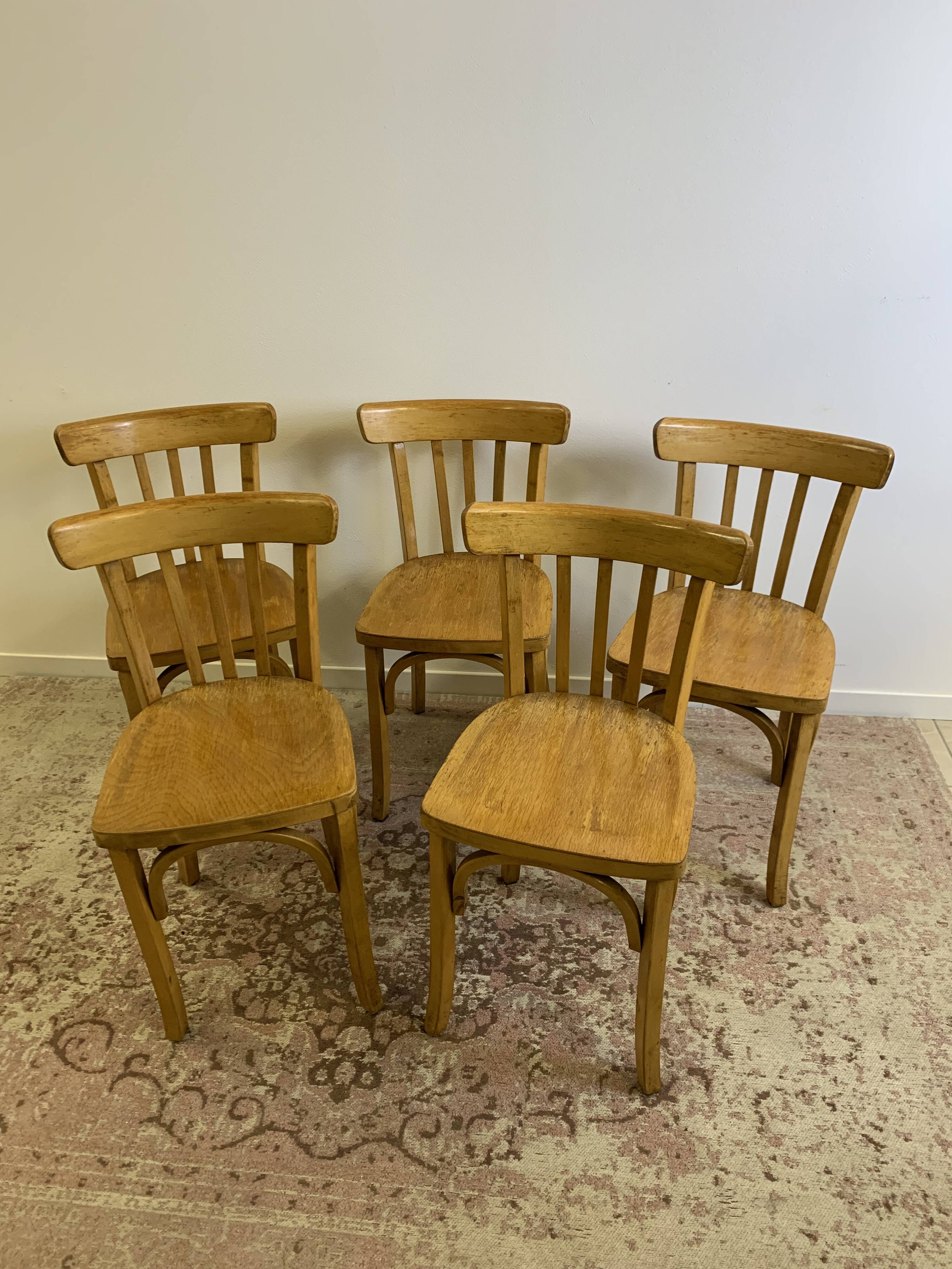Set of 5 Luterma bistro chairs